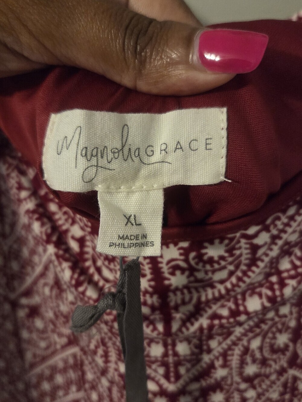 Magnolia Grace Womens Aliana Knit Casual Dress Red NWT - Picture 6 of 8